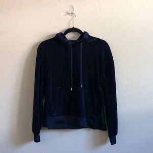 H&M Blue Velvet Hoodie
